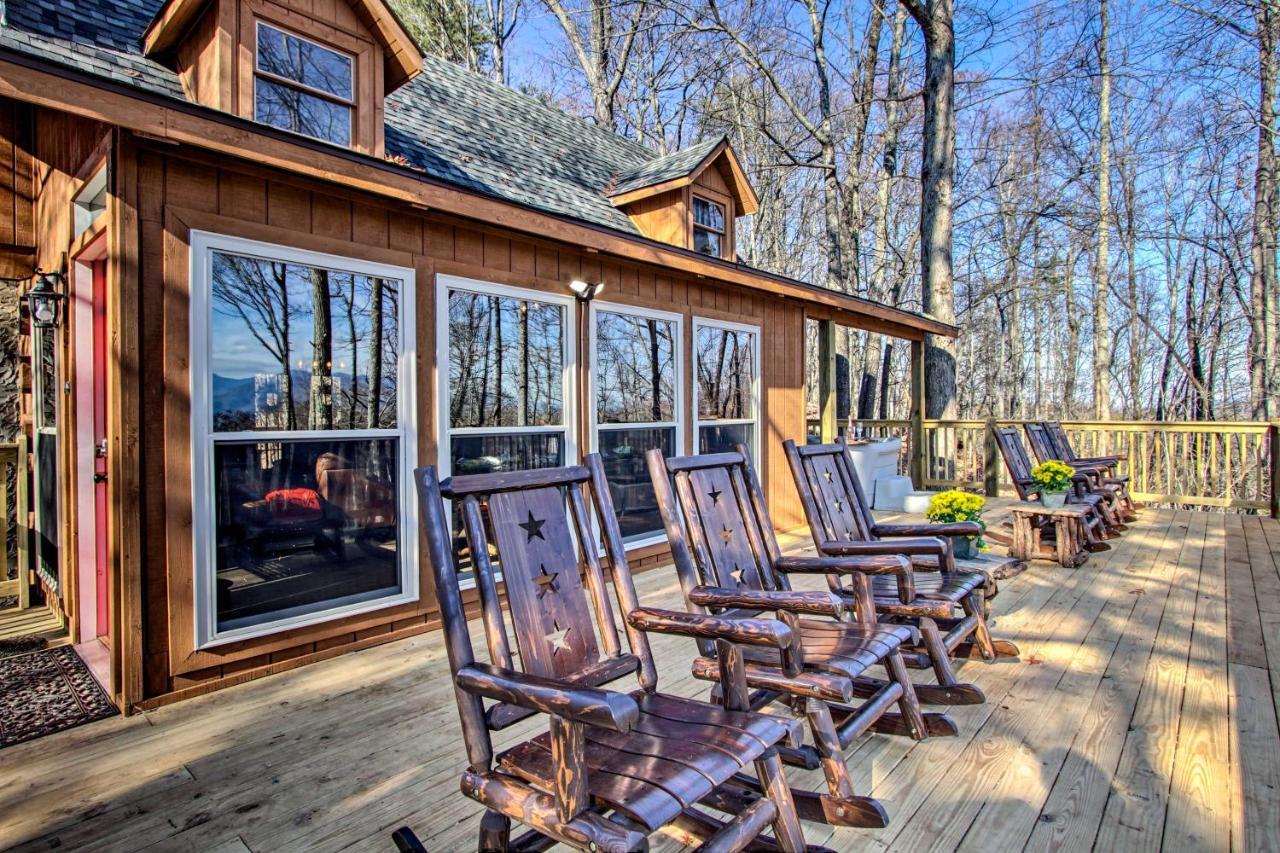 Panoramic-View Gatlinburg Cabin With Private Hot Tub Exterior foto