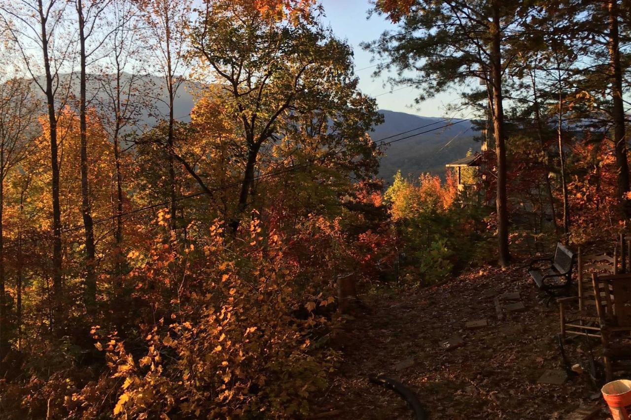 Panoramic-View Gatlinburg Cabin With Private Hot Tub Exterior foto