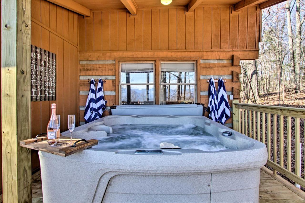 Panoramic-View Gatlinburg Cabin With Private Hot Tub Exterior foto
