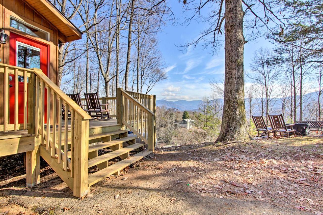 Panoramic-View Gatlinburg Cabin With Private Hot Tub Exterior foto